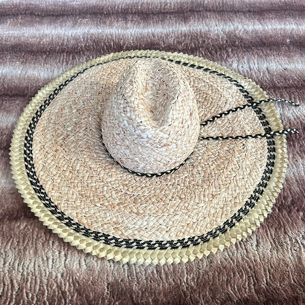 Gigi Burris 100% Straw Floppy Sun Hat